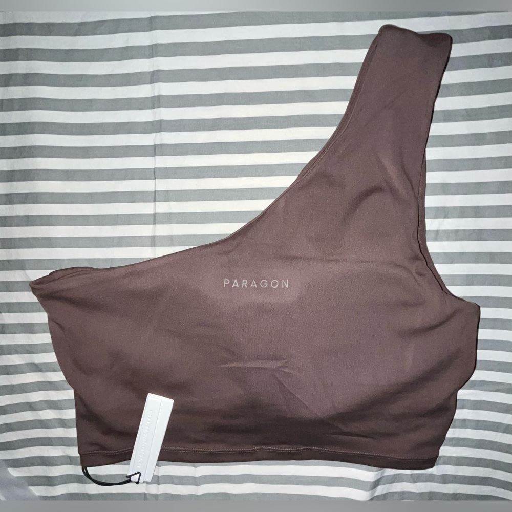 Paragon Fitwear Reluna Single Shoulder Brami in Teddy Size M - Picture 2 of 4